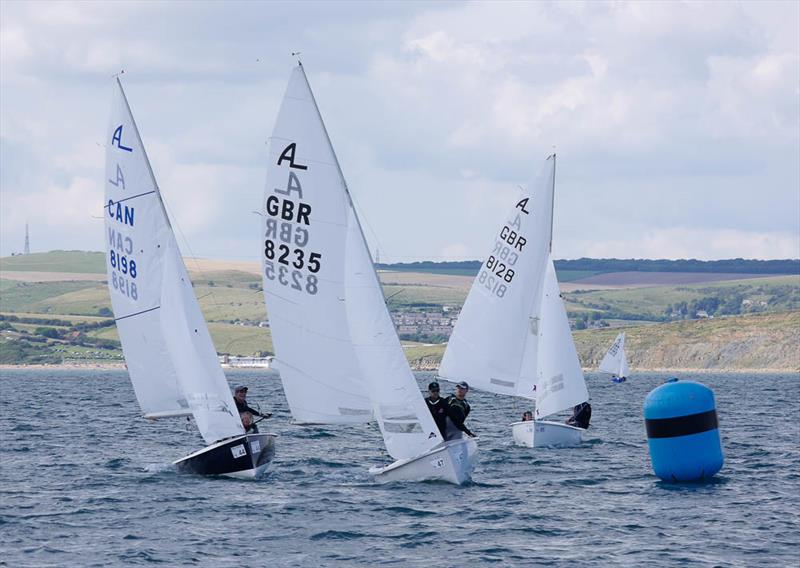 Luffing match step 4 - Day 4 of the Peak-Ryzex Albacore Internationals 2017 at the WPNSA photo copyright Pauline Rook taken at Weymouth & Portland Sailing Academy and featuring the Albacore class