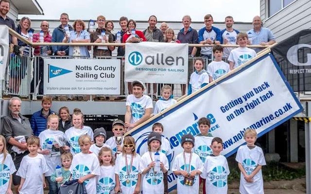 Decked out in Allen t-shirts at the Notts County Spring Regatta photo copyright David Eberlin taken at Notts County Sailing Club and featuring the  class