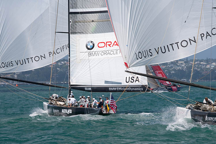 BMW ORACLE Racing beat Damiani Italia on day five of the Louis Vuitton Pacific Series photo copyright Gilles Martin-Raget / BMW Oracle racing taken at  and featuring the ACC class