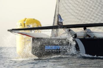 Semi final action (Azzura vs. TEAMORIGIN) in the Louis Vuitton Trophy Nice