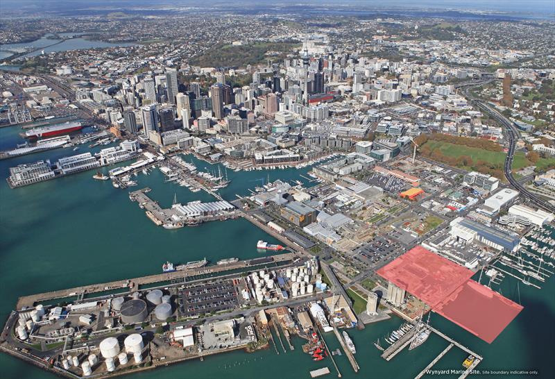 High view of the Wynyard Quarter and Wynyard Point developments, Voaduct Harbour with Auckland City in the background. - photo © Wynyard Quarter