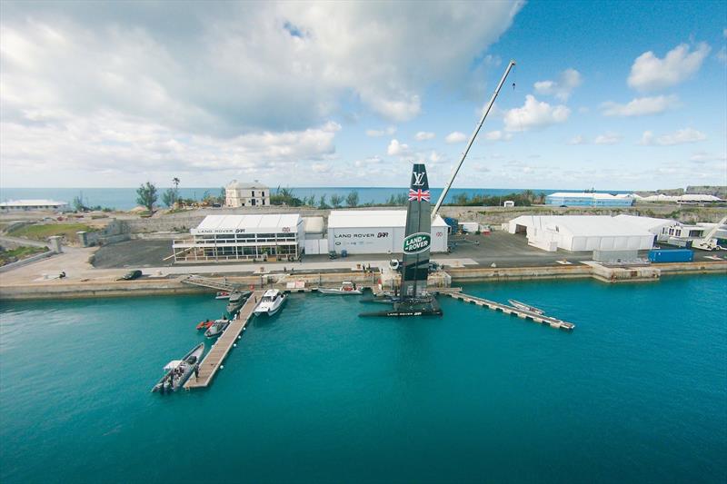 LandRover BAR base, 35th America's Cup, Bermuda, June 2017 photo copyright Land Rover BAR taken at Royal Yacht Squadron and featuring the ACC class