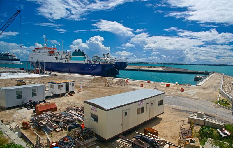 America's Cup base construction, Bermuda photo copyright Scott Stallard taken at  and featuring the ACC class