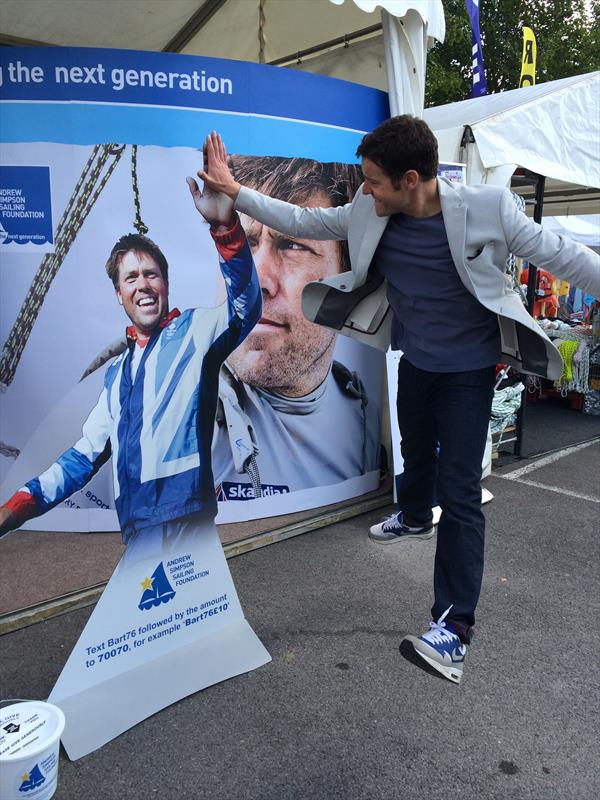 TV star Matt Baker shows his support for the Andrew Simpson Sailing Foundation photo copyright ASSF taken at  and featuring the  class
