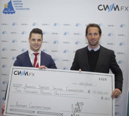 London Boat Show sponsor CWM FX donates £10,000 to the Andrew Simpson Sailing Foundation photo copyright ASSF taken at  and featuring the  class