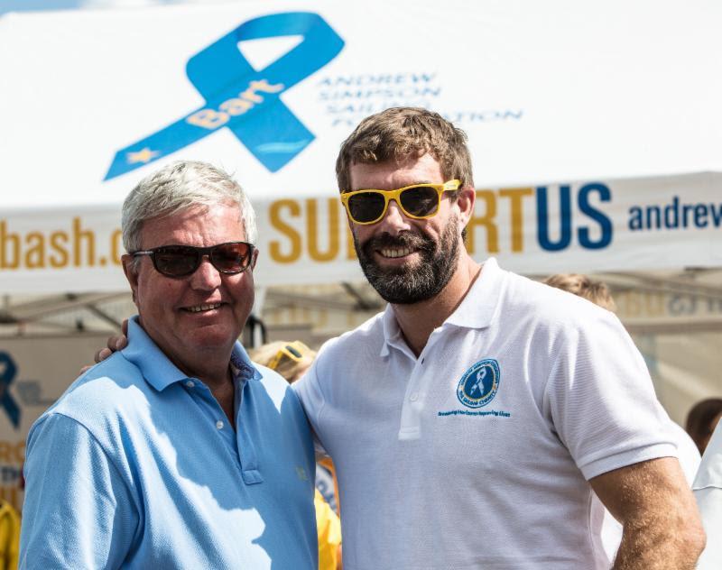 A supporter of the Andrew SImpson Foundation, Sir Keith Mills, visited the ASF Stand on Cowes Parade on Charity Day at Lendy Cowes Week to take on the Founding Trustee Iain Percy OBE at the Sunsail Gutterboat Racing. Iain won! - photo © www.sportography.tv