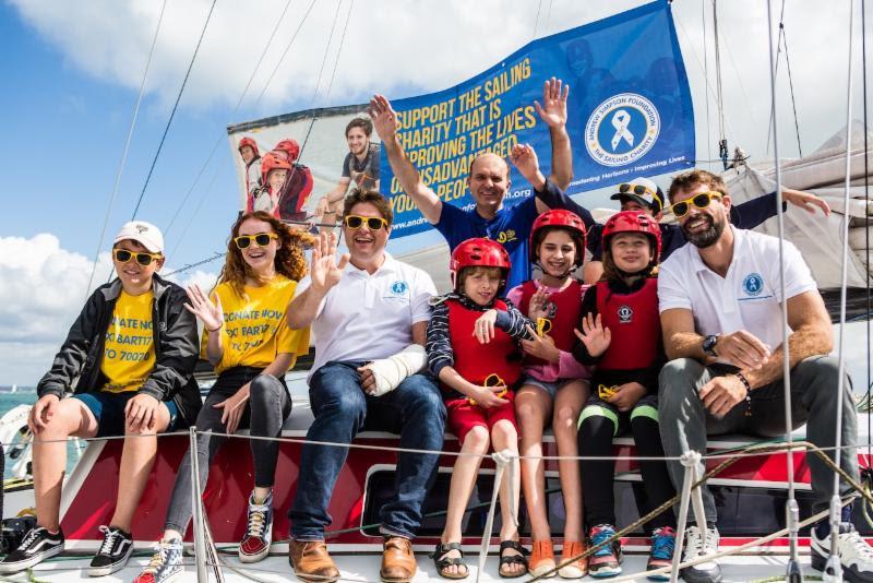 Everyone was having fun and learning new skills on board the Class 40 racing yacht Fortissimo with the team from chronyko and Richard and Iain Percy - photo © www.sportography.tv