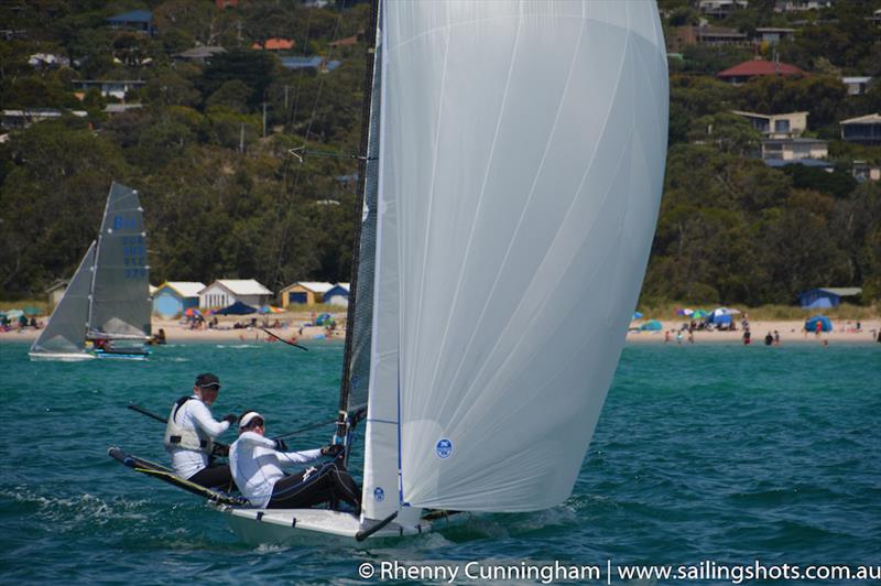 B14 World Championships on Port Phillip Bay photo copyright Rhenny Cunningham taken at McCrae Yacht Club and featuring the B14 class