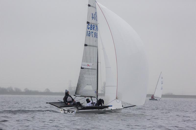 Seavolution B14 Winter Pursuit Series at Datchet Water photo copyright Tim Olin / www.olinphoto.co.uk taken at Datchet Water Sailing Club and featuring the B14 class