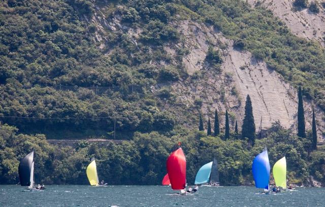 B14 Worlds at Lake Garda day 1 photo copyright Tim Olin / www.olinphoto.co.uk taken at Circolo Vela Torbole and featuring the B14 class