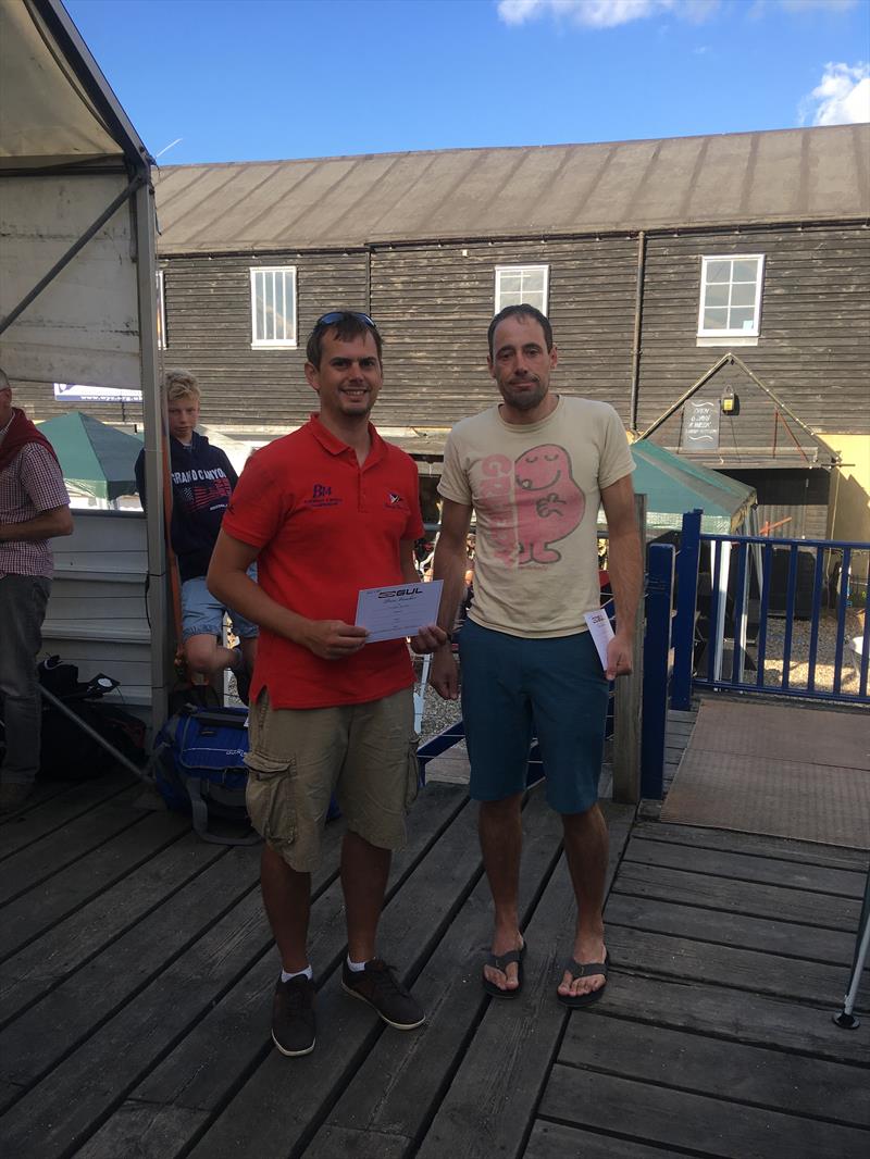 Chris Bishop & Mark Watts finish 4th in the Gul B14 Nationals at Whitstable photo copyright Laura Jean Carney taken at Whitstable Yacht Club and featuring the B14 class