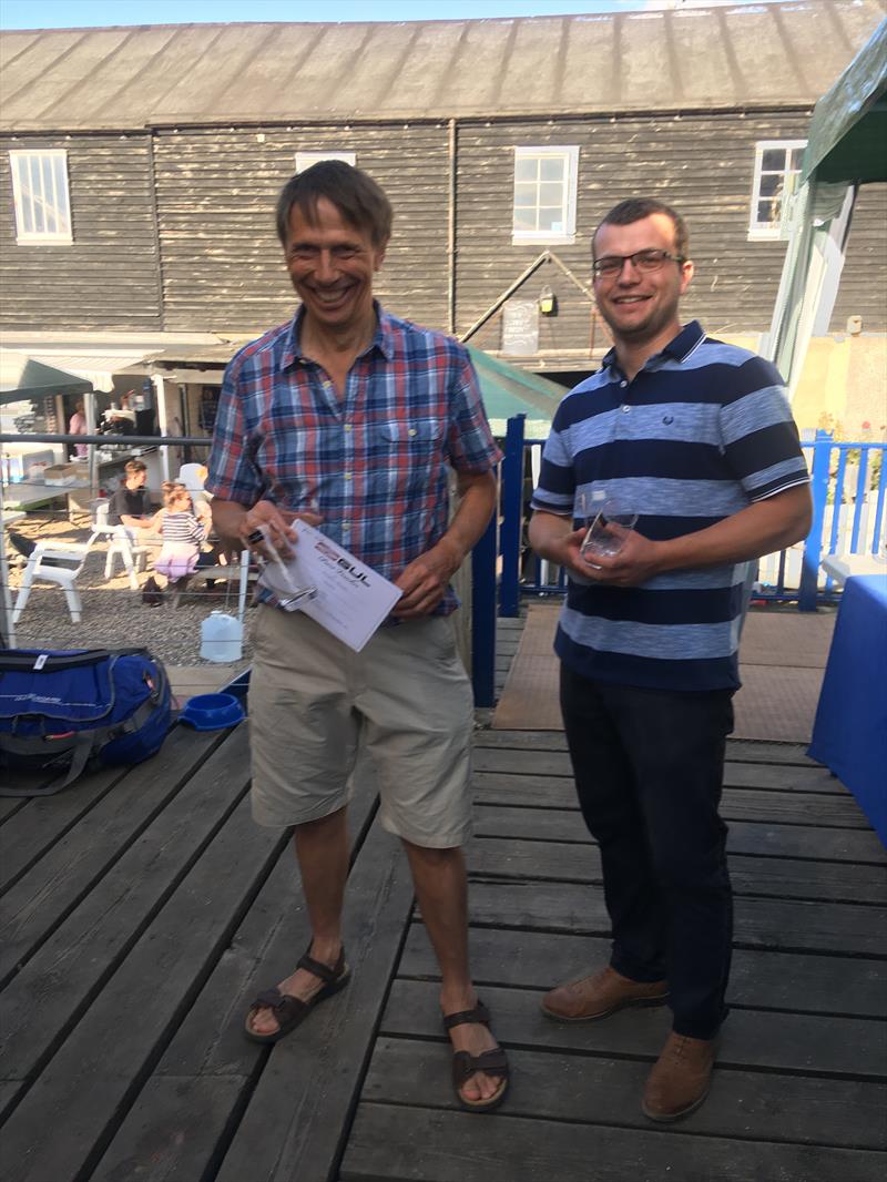 James Wilkinson & Peter Knight finish 3rd in the Gul B14 Nationals at Whitstable photo copyright Laura Jean Carney taken at Whitstable Yacht Club and featuring the B14 class