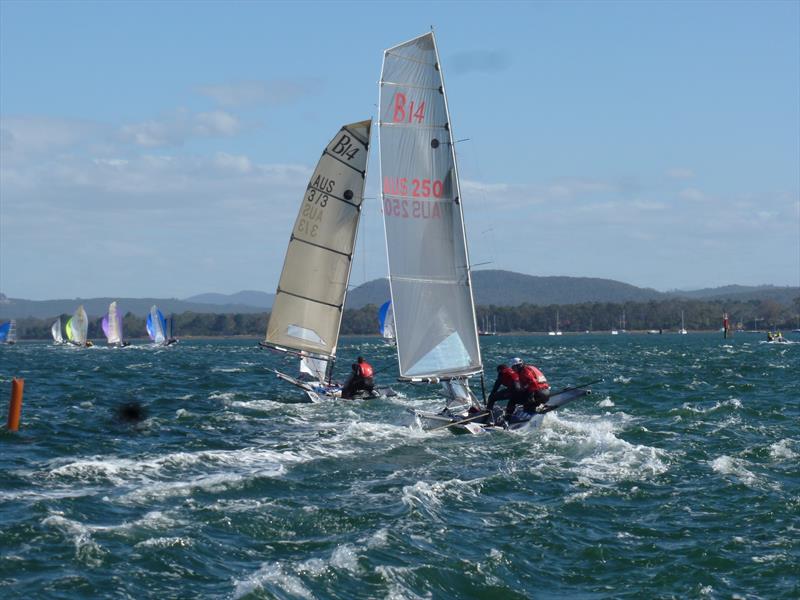 B14 Worlds at Bell Bay, Tasmania day 2 photo copyright Adrian Beswick taken at Port Dalrymple Yacht Club and featuring the B14 class