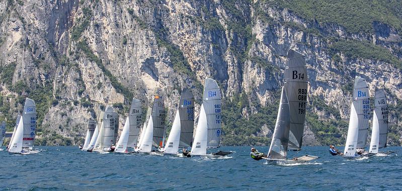 B14s at Lake Garda in 2016 photo copyright Tim Olin / www.olinphoto.co.uk taken at Circolo Vela Torbole and featuring the B14 class