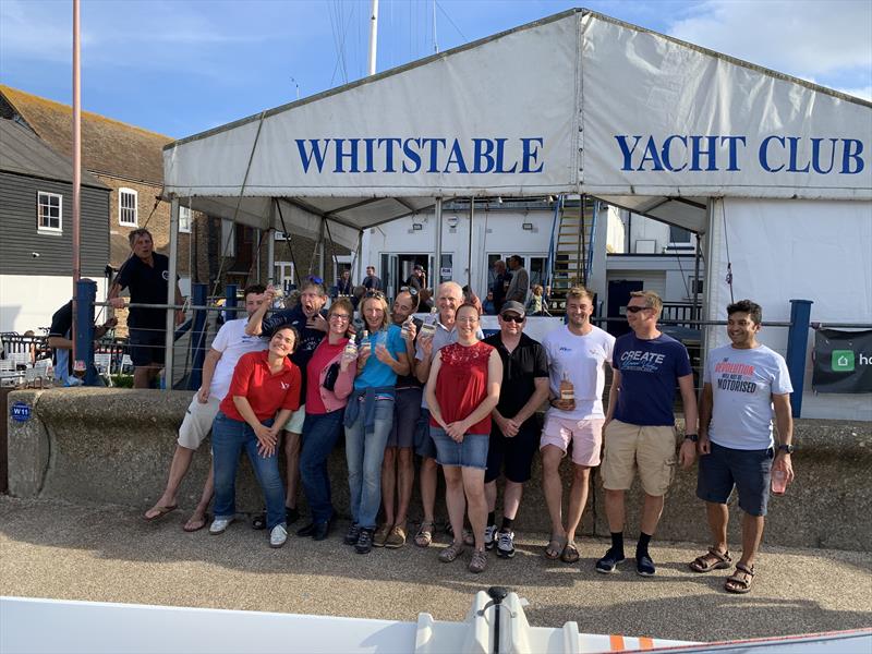 Whitstable Harbour Gin B14 TT at Whitstable  photo copyright Mark Barnes taken at Whitstable Yacht Club and featuring the B14 class