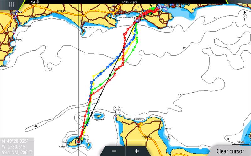 B&G course options with Predictwind photo copyright B&G taken at  and featuring the  class