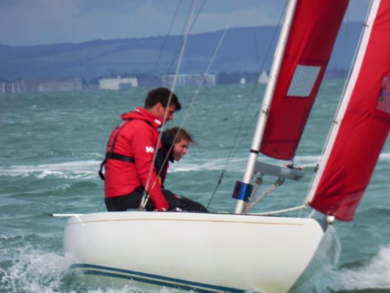 Saturday racing for the Bembridge keelboat fleet photo copyright Mike Samuelson taken at Bembridge Sailing Club and featuring the Bembridge Redwing class