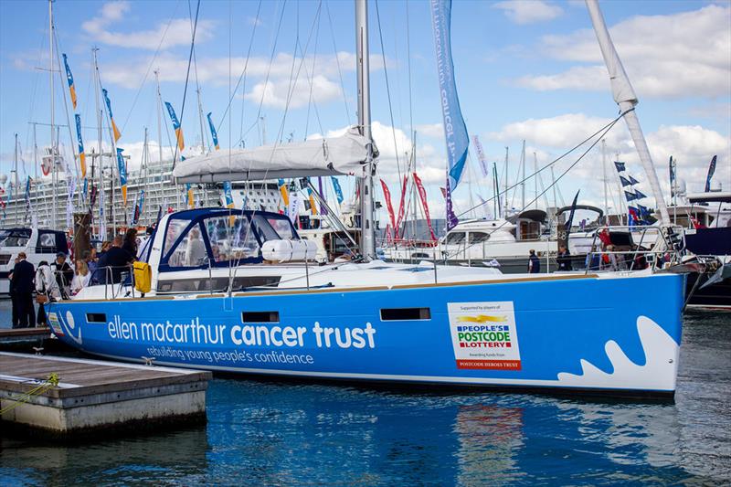 Ellen MacArthur Cancer Trust receive the keys to new yacht at the Southampton Boat Show - photo © EMCT