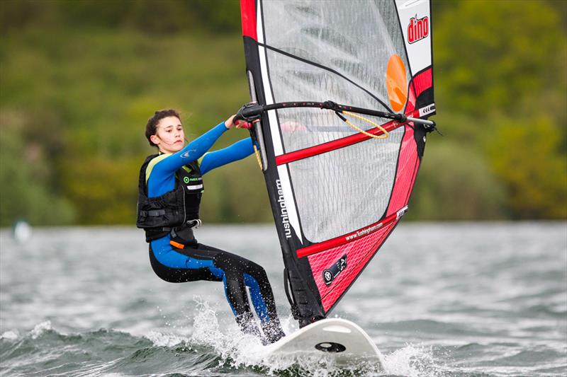 Emily-Jane Eldred on day 2 of the RYA 29th Eric Twiname Championships photo copyright Paul Wyeth / RYA taken at Rutland Sailing Club and featuring the Bic Techno class
