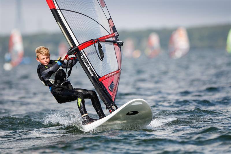 Oscar Shaw during the RYA/UKWA National Windsurfing Championships at Grafham Water photo copyright Paul Wyeth / RYA taken at Grafham Water Sailing Club and featuring the Bic Techno class