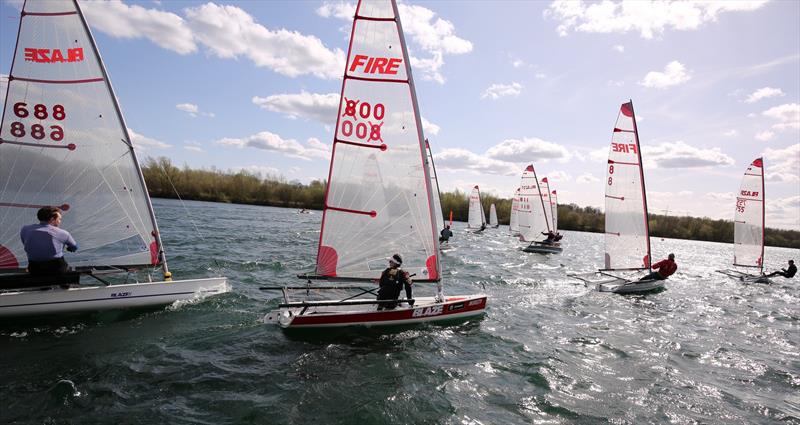 Blaze Open at Burghfield photo copyright Mike Proven taken at Burghfield Sailing Club and featuring the Blaze class