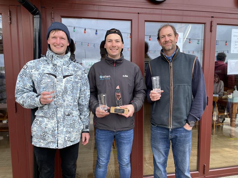 Podium winners in the Blaze Southern Championship at Warsash photo copyright WSC taken at Warsash Sailing Club and featuring the Blaze class