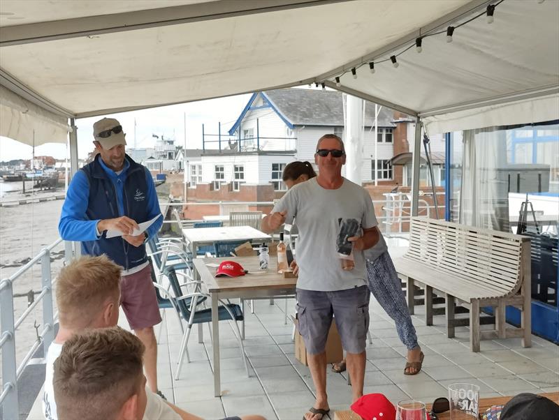 Malcolm Hutchings finishes 2nd in the Blaze Eastern Championships 2022 photo copyright Nic Tolhurst taken at Royal Corinthian Yacht Club, Burnham and featuring the Blaze class