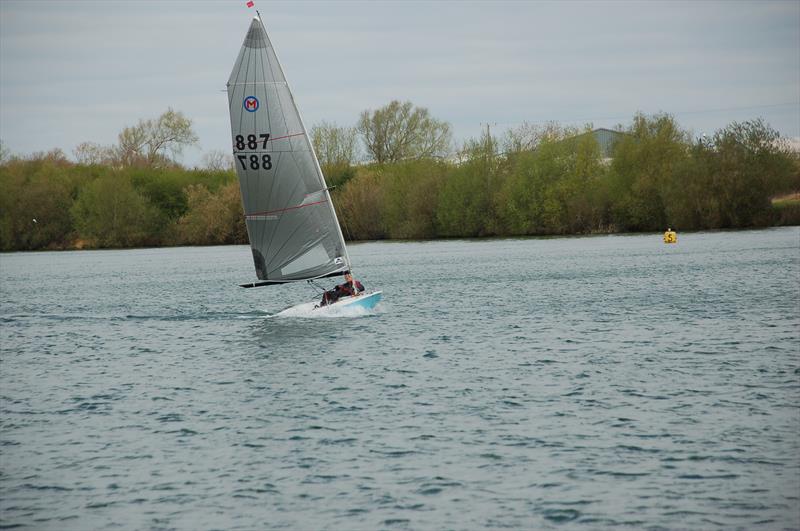 Toby Cooper during the British Moth Open at Whitefriars photo copyright Simon Hall taken at Whitefriars Sailing Club and featuring the British Moth class