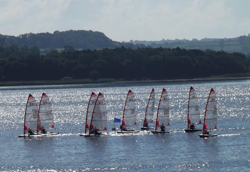 Bytes at Chew Valley Lake photo copyright John Saunders taken at Chew Valley Lake Sailing Club and featuring the Byte class