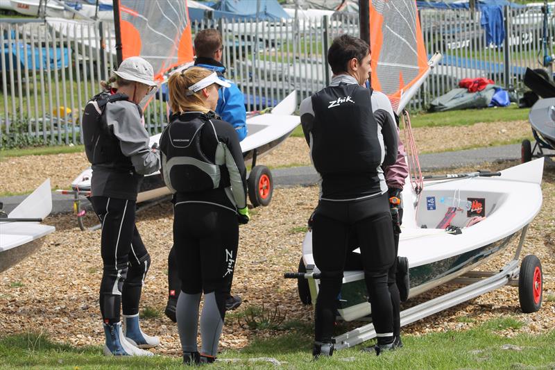 Bytes at WOSH 2017 photo copyright John Saunders taken at Weston Sailing Club and featuring the Byte class