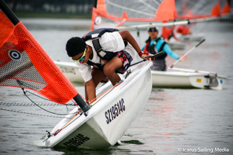 Singapore Youth Olympic Festival 2013 day 2 photo copyright Icarus Sailing Media taken at  and featuring the Byte class