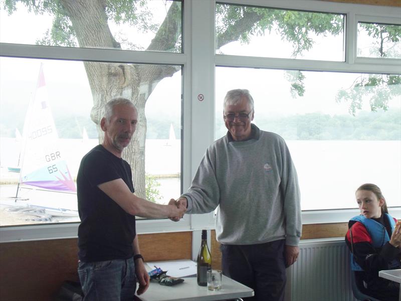 Rick Whitehouse wins the Combs Byte open photo copyright John Saunders taken at Combs Sailing Club and featuring the Byte class