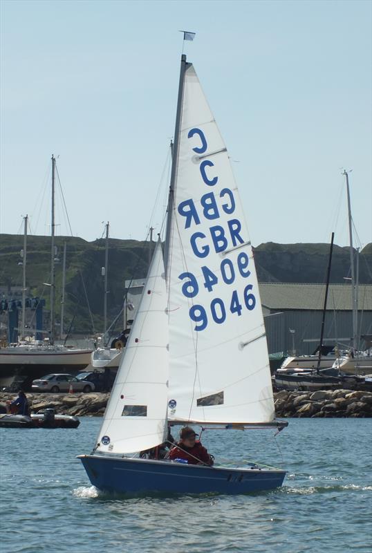 Ross and Jake Thompson in GBR 9046 during the World Team Selector at Weymouth photo copyright Peter Collyer taken at Weymouth & Portland Sailing Academy and featuring the Cadet class