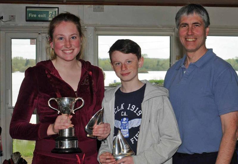 Lucy Corby & Oliver Payne win the Fishers Green Cadet open - photo © Claire Chown