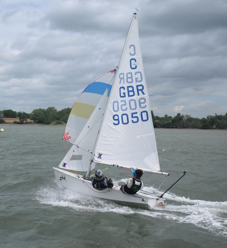 Cadet Training Camp at Waldringfield photo copyright Ian Harris 2015 taken at Waldringfield Sailing Club and featuring the Cadet class