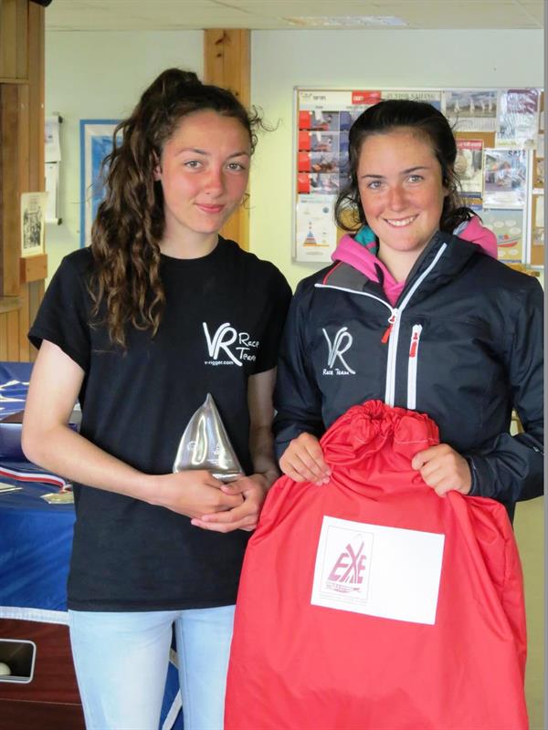 Megan Ferguson and Yasmin Sfaxi win the Cadet Open Meeting at Fishers Green 2016 photo copyright Roberto Mancini taken at Fishers Green Sailing Club and featuring the Cadet class