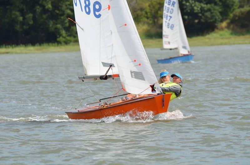 Ellie Wootton and Amelia Mayhew in 'Zest' at the 2016 Waldringfield Cadet open meeting photo copyright J Dearlove taken at Waldringfield Sailing Club and featuring the Cadet class