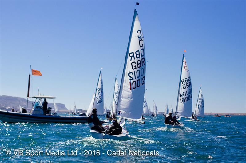 Zhik Cadet Nationals at the WPNSA day 1 photo copyright VR Sport Media taken at Weymouth & Portland Sailing Academy and featuring the Cadet class