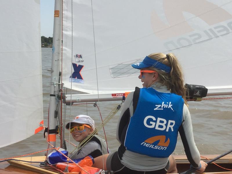 Final training for the Neilson GBR Cadet World Team in Buenos Aires photo copyright Ian Harris taken at Club Nautico Albatros and featuring the Cadet class