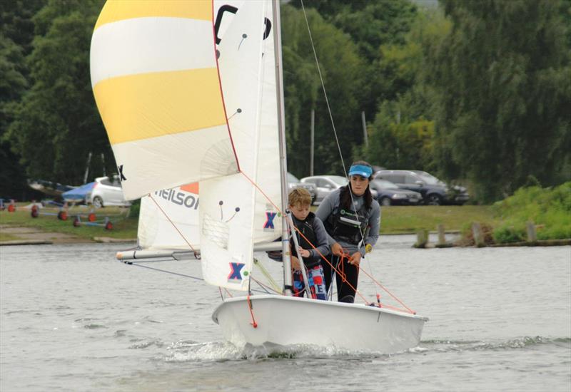 Megan Ferguson & Ollie Mears win the Fishers Green Cadet Open photo copyright Claire Chown taken at Fishers Green Sailing Club and featuring the Cadet class