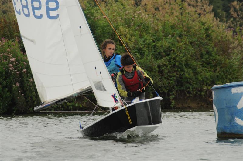 Hazel Whittle & Tristan Whittle finish 3rd in the Fishers Green Cadet Open photo copyright Claire Chown taken at Fishers Green Sailing Club and featuring the Cadet class