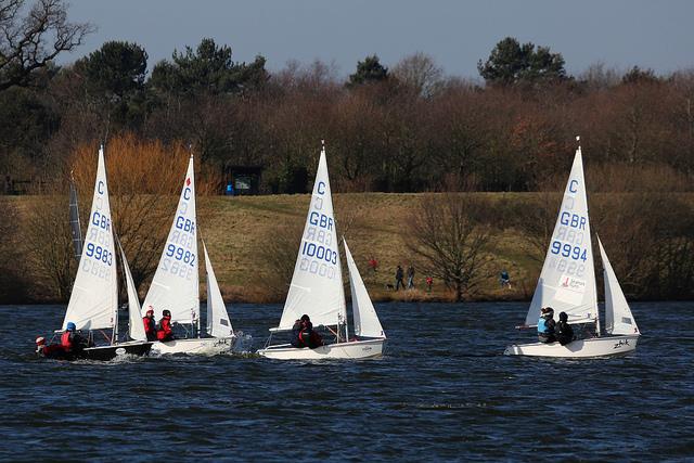 A good number of Cadets on day 8 of the Alton Water Frostbite Series photo copyright Tim Bees taken at Alton Water Sports Centre and featuring the Cadet class