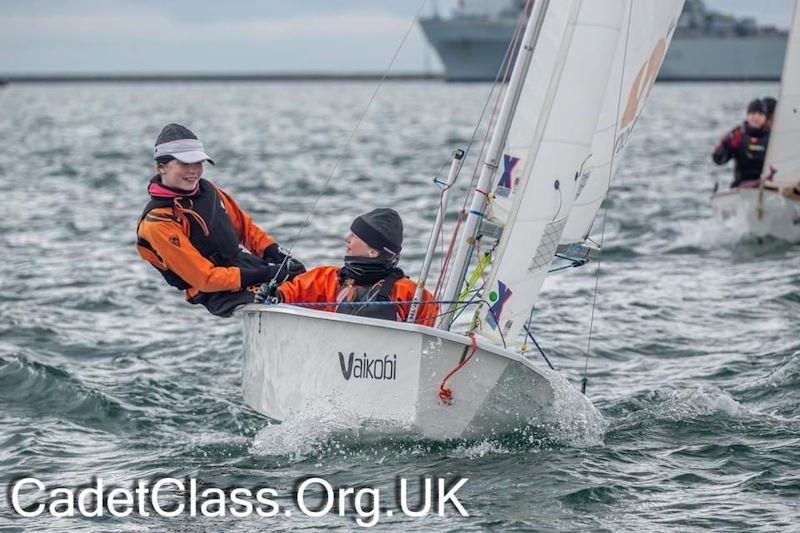 UK Cadet class Vaikobi Alf Simmonds Trophy at Weymouth photo copyright UKNCCA taken at Weymouth & Portland Sailing Academy and featuring the Cadet class