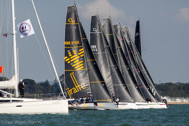 Cape 31 start on day 2 of the Land Union September Regatta photo copyright Paul Wyeth / RSrnYC taken at Royal Southern Yacht Club and featuring the Cape 31 class