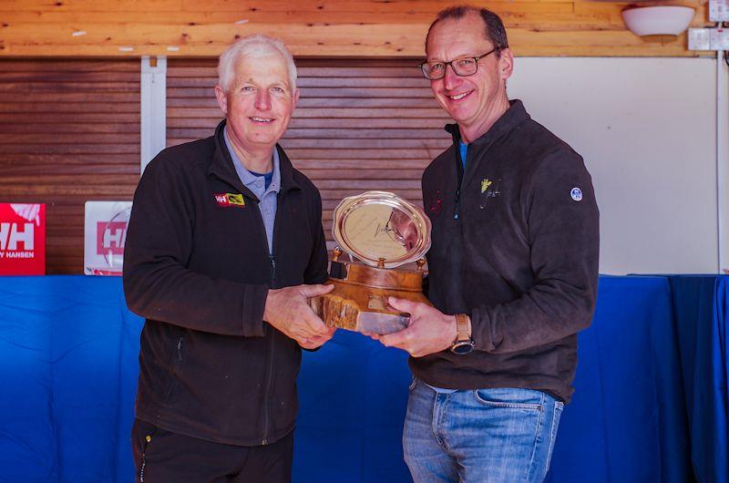 Cape 31 Championship and IRC 1 Series winner Simon Perry (Jiraffe), also awarded the Founder's Trophy - Warsash Spring Series and Championship prizegiving photo copyright Chris Hughes Photography taken at Warsash Sailing Club and featuring the Cape 31 class