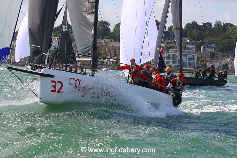 Cowes Week 2023 Day 1 photo copyright Ingrid Abery / www.ingridabery.com taken at Cowes Combined Clubs and featuring the Cape 31 class