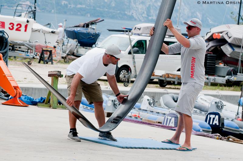 The Foiling Week (TFW) mixed fleet race photo copyright Martina Orsini taken at Fraglia Vela Malcesine and featuring the Catamaran class