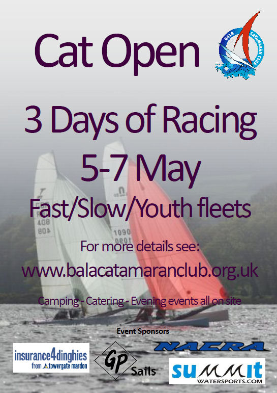 Bala Cat Open poster photo copyright BCC taken at  and featuring the Catamaran class