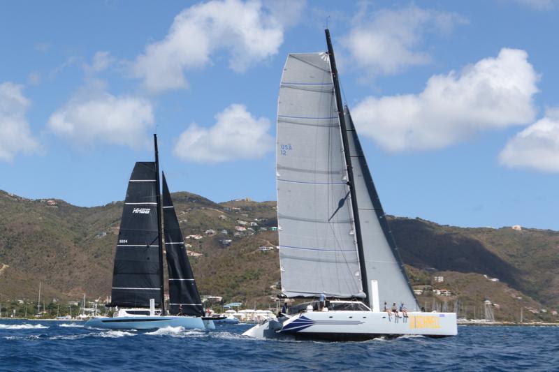 Offshore Multihulls - Gunboat 62 Mach Schnell, and HH66 Nemo - BVI Spring Regatta & Sailing Festival, Day 3 photo copyright Ingrid Abery / www.ingridabery.com taken at Royal BVI Yacht Club and featuring the Catamaran class