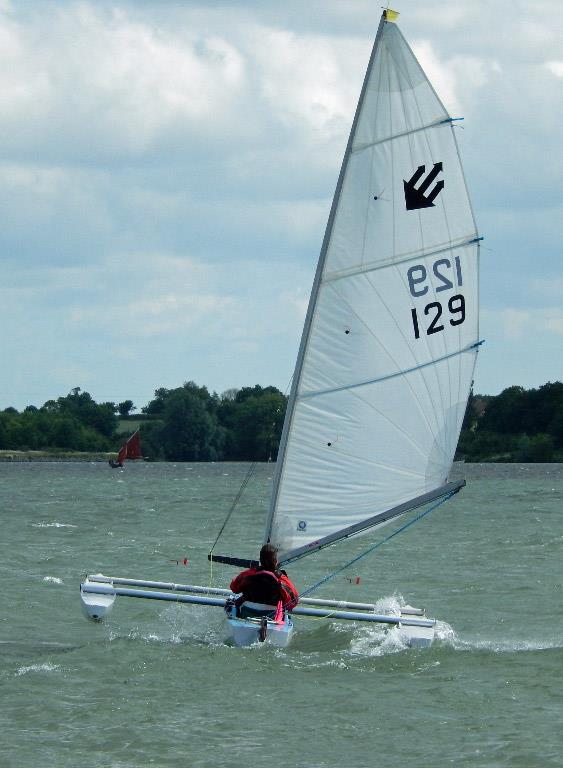 Cas Jerromes during the Challenger English Championship at Grafham photo copyright Richard Johnson taken at Grafham Water Sailing Club and featuring the Challenger class